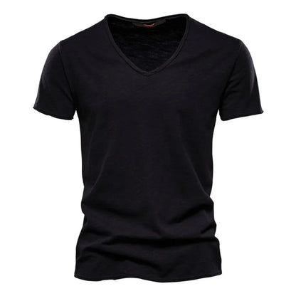 Jackson - Soft-Touch Slub V-Neck T-Shirt