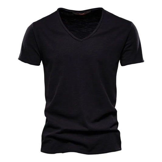 Jackson - Soft-Touch Slub V-Neck T-Shirt