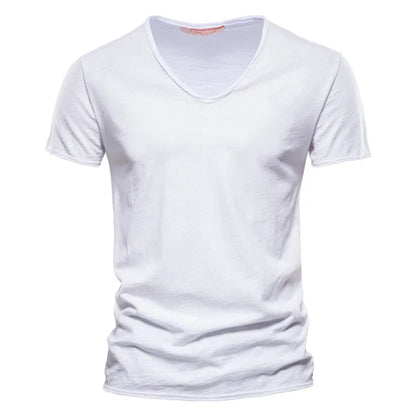 Jackson - Soft-Touch Slub V-Neck T-Shirt