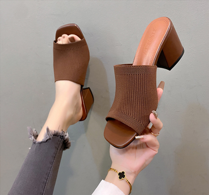 Virelle - Soft-Touch Block Heel Pumps