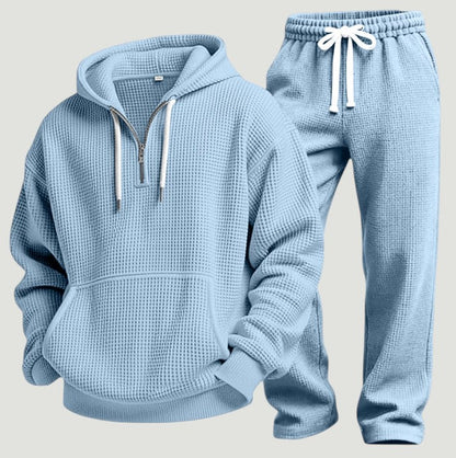 Osric - Waffle Knit Hoodie and Jogger Set