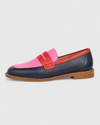 Jovena - Refined Ankle-Strap Heeled Loafers