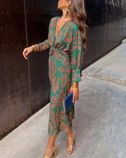 Zoe - Premium Wrap Midi Dress