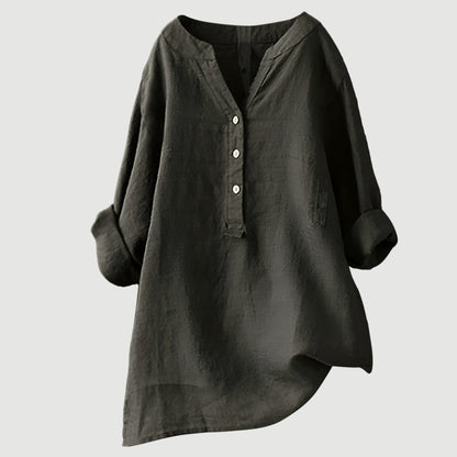 Amber - Airy Linen Blouse