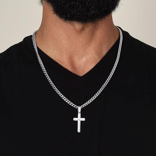 Halvor - Polished Cross Necklace