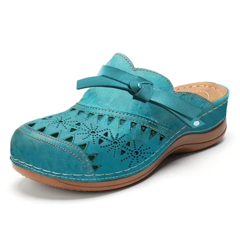 Mallory - Perforated Slip On Comfort Clogs