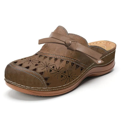 Mallory - Perforated Slip On Comfort Clogs