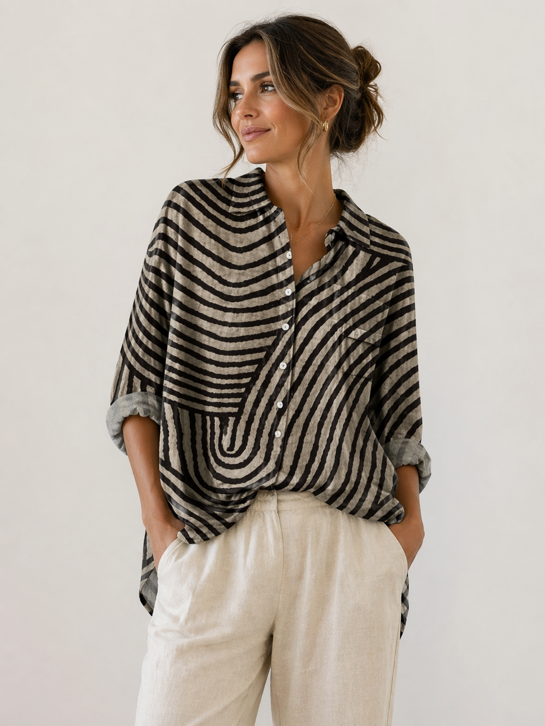 Primrose - Artful Long-Sleeve Blouse