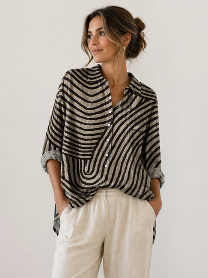 Primrose - Artful Long-Sleeve Blouse