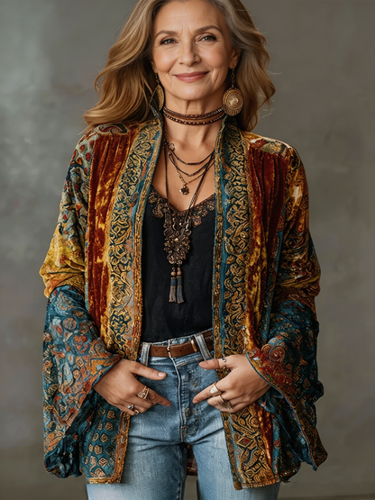 Sylvette - Textured Bohemian Jacket