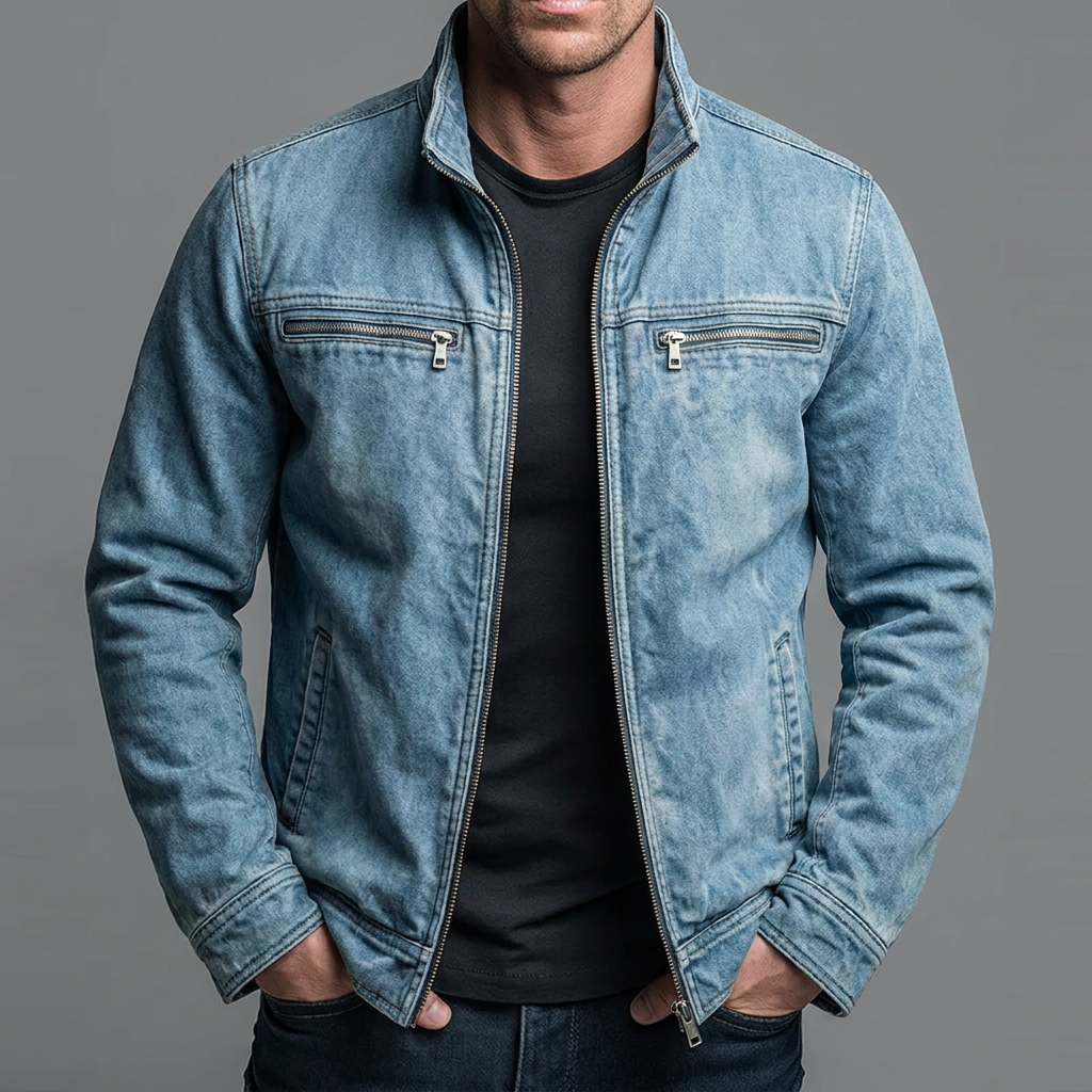 Brody - Vintage-Wash Soft-Touch Zip Jacket