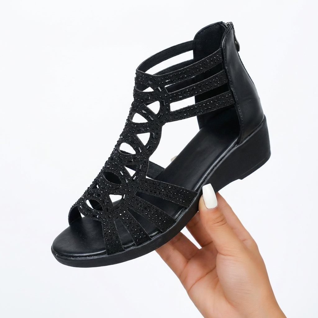 Quinzelia - Contoured Wedge Sandal