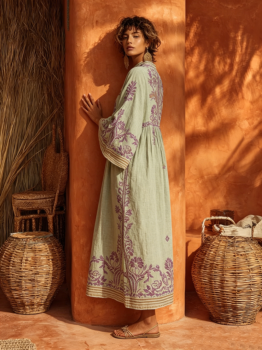 Nicole - Soft-Touch Floral Maxi Dress