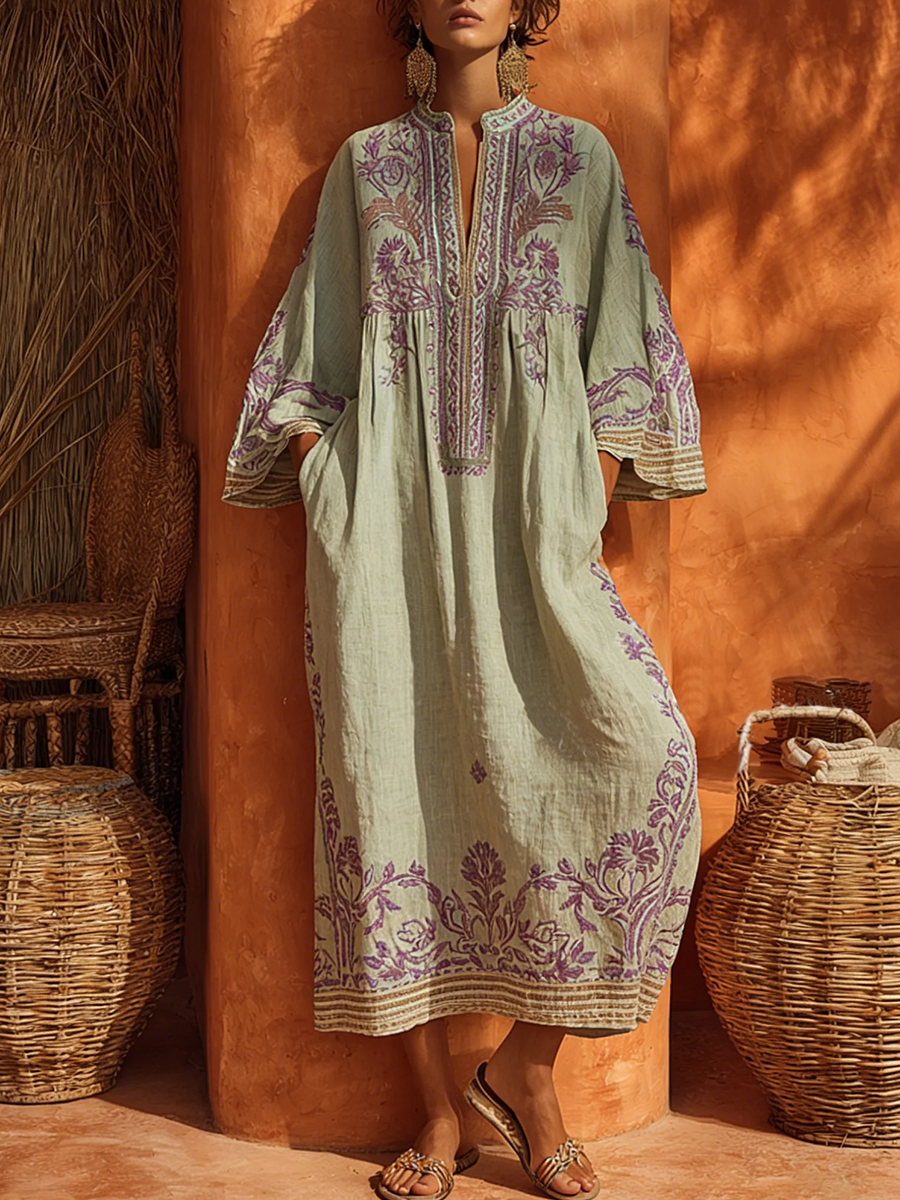 Nicole - Soft-Touch Floral Maxi Dress