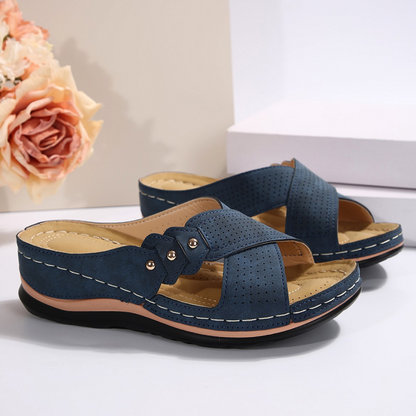 Jessavelle - Cushioned Wedge Sandals