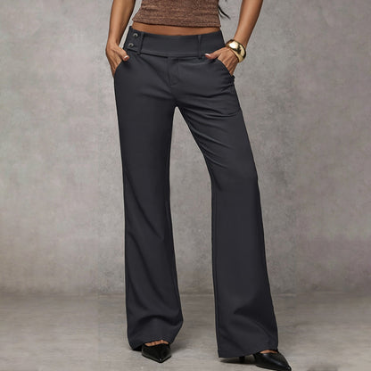 Nylah - Tailored Flared Suit Trousers