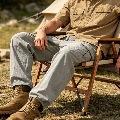 Donovan - Breathable Linen Cargo Trousers